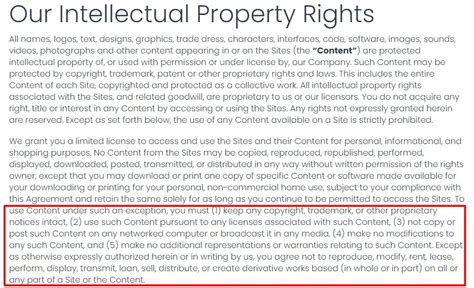 Web Properties Terms of Use .